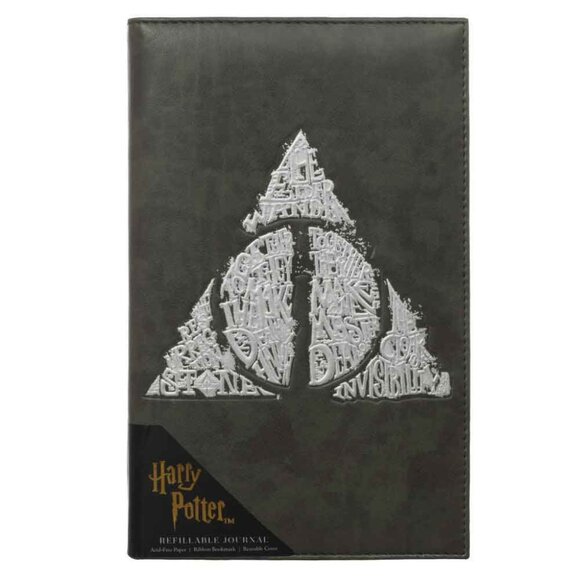 (New) Harry Potter Deathly Hallows Reusable Journal - Wizarding World Gifts - Picture 1 of 7